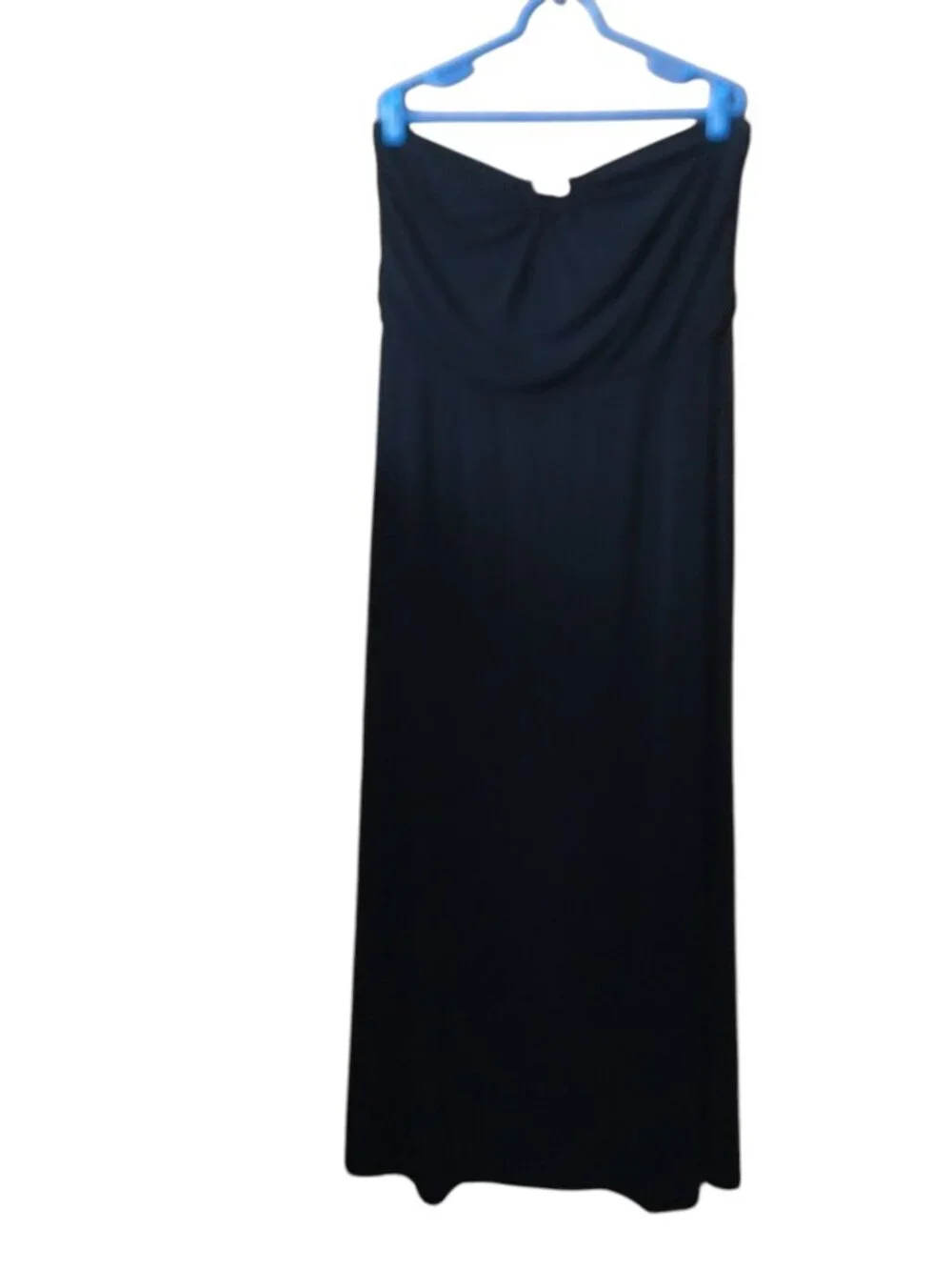 White House Black Market Strapless Black Size Large Maxi Dress Resortwear Party